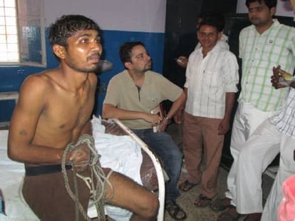 superstitious people has given punishment to mentally ill man