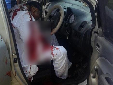 murder of sarpanch in first day of nomination in panchayat election