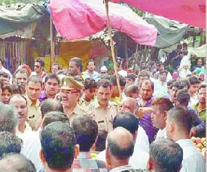 After death increased tension , Police deployed