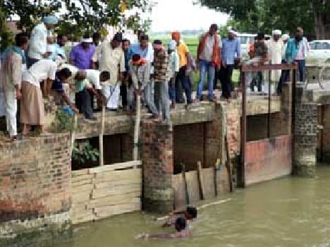 farmers bind Ganga canal 