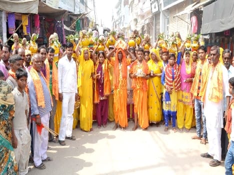 bhagvat katha organized in kashyap basti