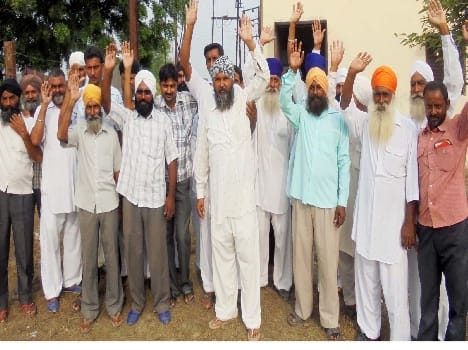 The demonstration by farmers troubled by power cuts