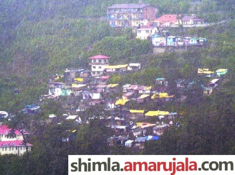 Encroachment on government land in Down Dale shimla.