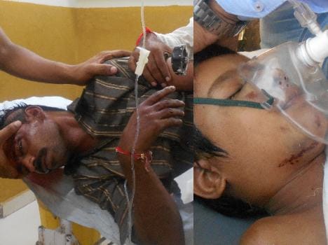 roadways bus hit school students on road