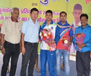 players honored in dehradun.