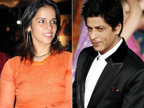 Saina Nehwal took to Twitter to ask Shah Rukh Khan to meet her