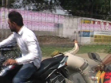 Woman police constable was heavy bike riders stop