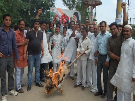 Congressmen effigy of the central government