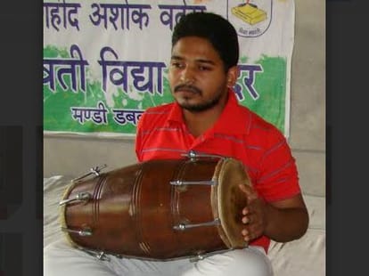 salute to brave boy, blind but has written 160 songs