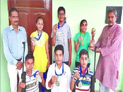 Children play in the competition dominated Shamli