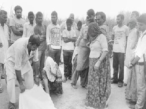 young man killed in village Halalpur 
