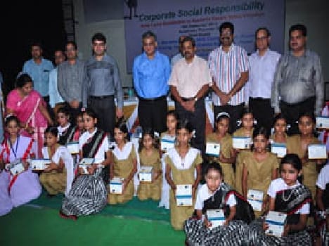solar lamp distributed to students