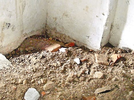 Money suspected to be buried in the temple dug up