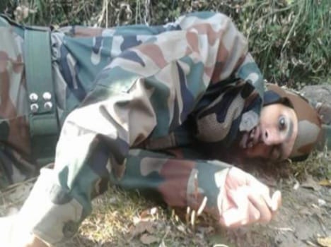 hizbul commander body  recovered from tangmarg