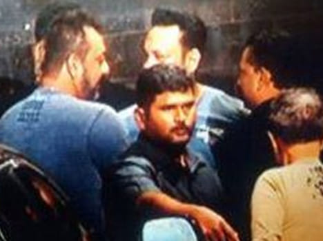 Sanjay Dutt steps out for Ganpati visarjan 
