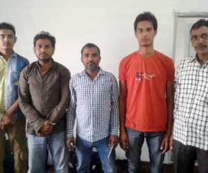 five persons rescued from a shekh of saudi