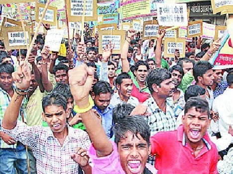 dalit community on the road to Save the reservation 