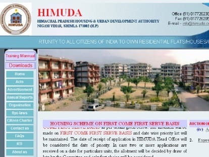HIMUDA Auction for Commercial built-up shops halls sites on 24 september.