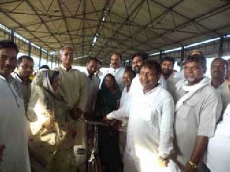 438 bicycles were distributed 