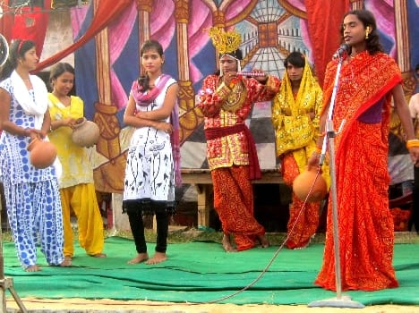 rasleela is being performed 