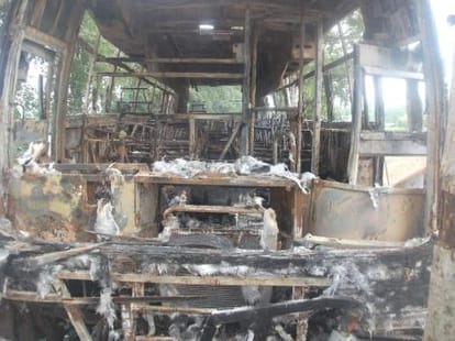 fire in kathgodam roadways