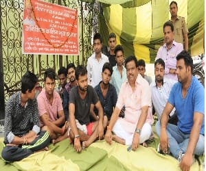 The hunger strike by students to increase seats.
