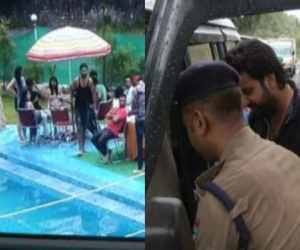 police raid in club party.
