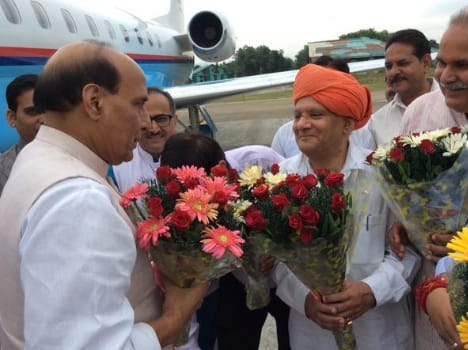 hm reached Jammu today on a three day tour of jammu and kashmir 