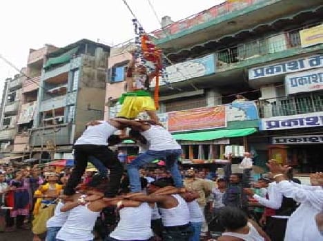 Procession in town
