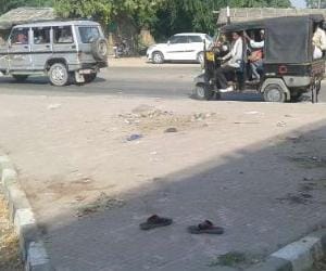 truck hit six people in ayodhya