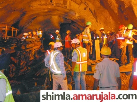 bilaspur tunnal, rescue operation stopped.
