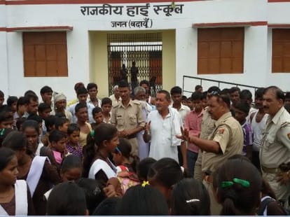 girls protest works, principal remove from college