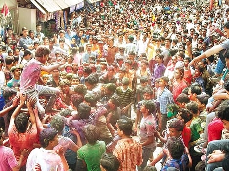 Blow Abir - Gulal , left it Ganpati Bappa