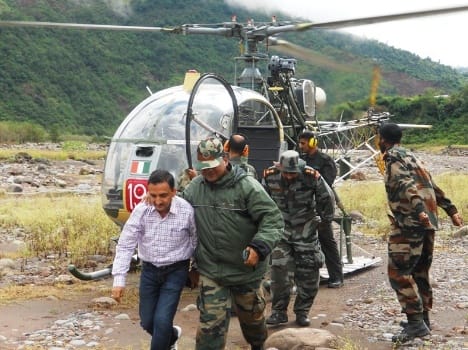 Army rescued trapped 2 people