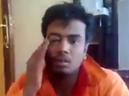 Saudis beat an Indian workers