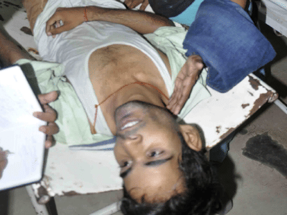 Girlfriend refused to live with the young man jumped from the third floor.