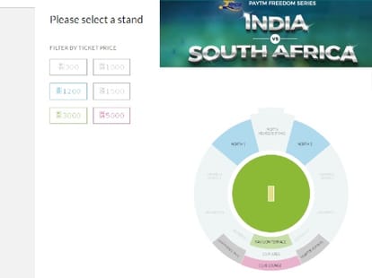 Tickets for IND vs SA T-20 match sold out.