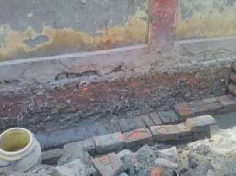 In the turmoil of the old brick building drain