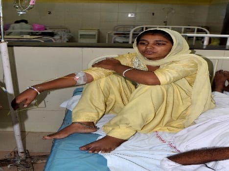 women taken poison in ig office