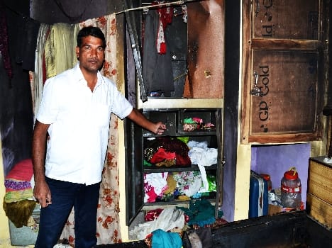 Millions stolen from the house, set fire