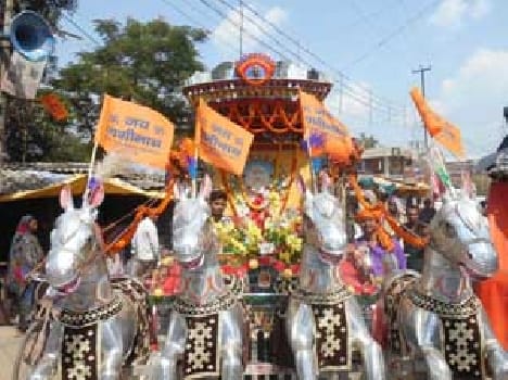 Saint Gninath grand procession went on Jubilee