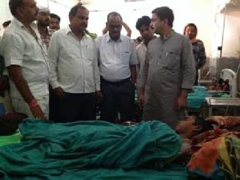 Minister visited the scorched child