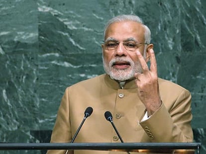 PM Modi in Sap Center, California