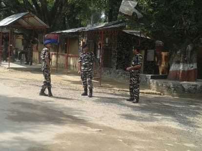 Protest at Indo Nepal border.