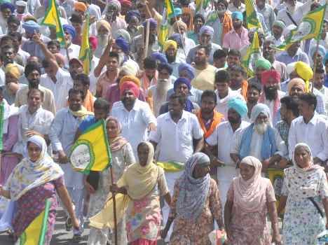 punjab farmers will disturbe railway route