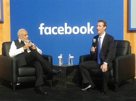 question and answer programme with pm narendra modi and mark zuckerberg