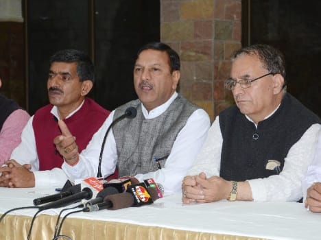 rajeev bindal statement on cm virbhadra singh.