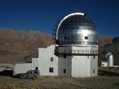world's biggest telescope in the northern hemisphere, under construction at Ladakh