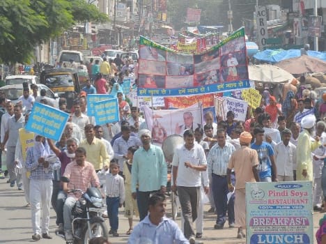 rampal followers march in ambala
