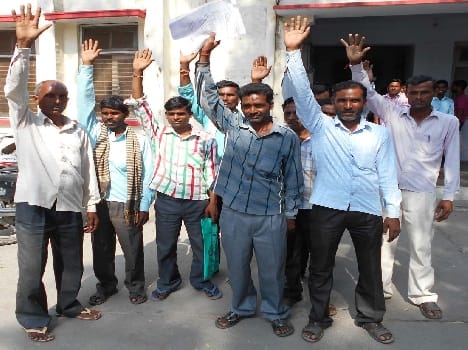 Failing to file objections The demonstration in protest